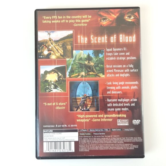 Turok Evolution Sony PS2 PlayStation 2 Disc Case Manual Tested Working 2002 - Picture 3 of 14